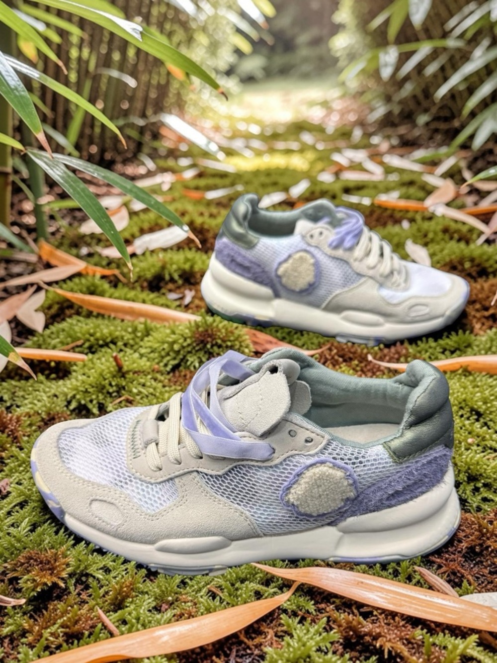 Satorisan Chacrona Ecru Lilac Womens 5.5 EU36 Sneakers BNWB Comfort